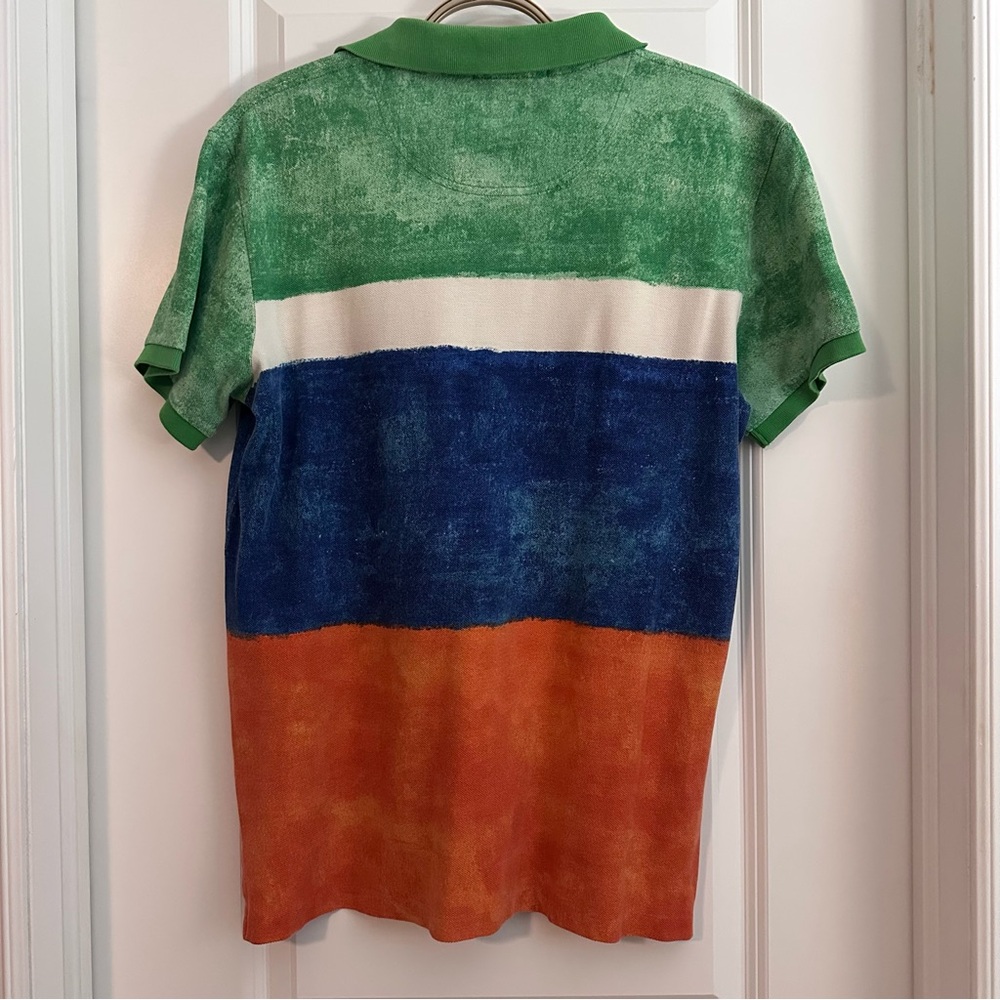 Ralph Lauren Multicolor Graphic Polo - Green, Blue, Orange, Yellow - Picture 4 of 8